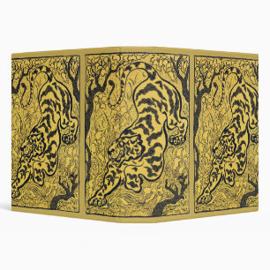 Paul Ranson Vintage Art Nouveau Yellow Tiger Print Binder