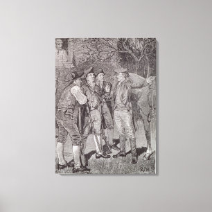 Paul Revere at Lexington Canvas Print