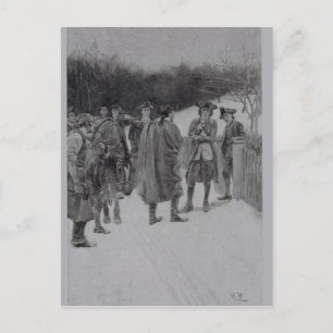 Paul Revere Bringing News to Sullivan Postcard