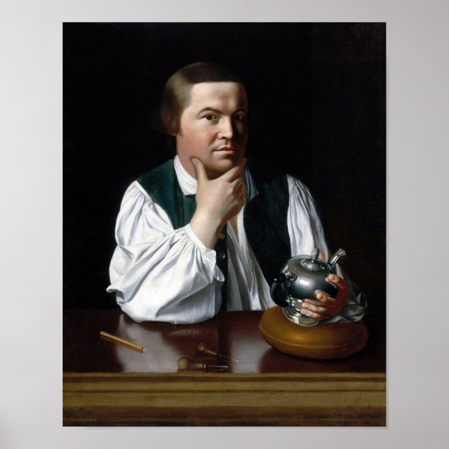 Paul Revere Portrait - John Singleton Copley 1768 Poster (Front)