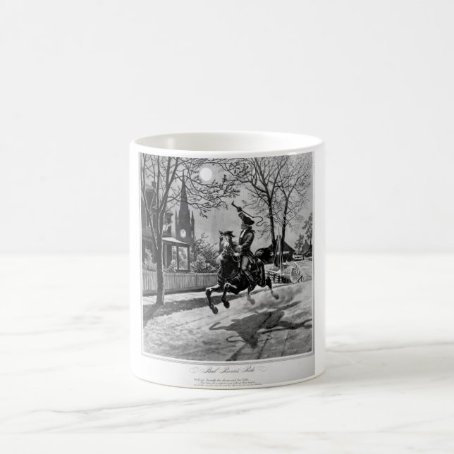 Paul Revere's Ride.  1775_War Image Coffee Mug (Center)