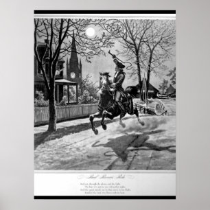 Paul Revere's Ride. 1775_War Image Poster