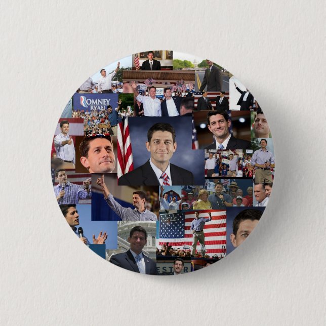 Paul Ryan Republican VP 2 Inch Round Button (Front)