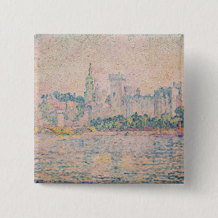 Paul Signac - Avignon, Morning 2 Inch Square Button
