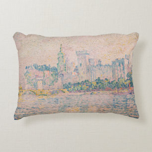 Paul Signac - Avignon, Morning Accent Pillow
