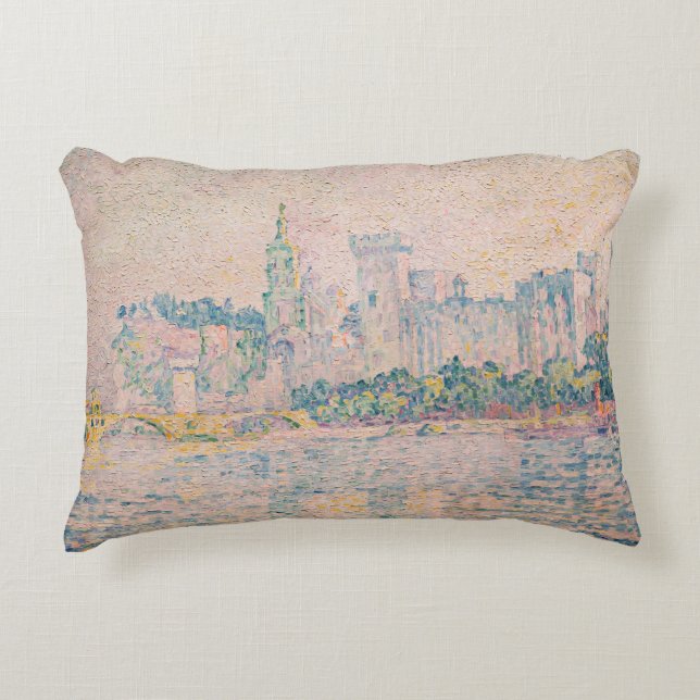 Paul Signac - Avignon, Morning Accent Pillow (Front)