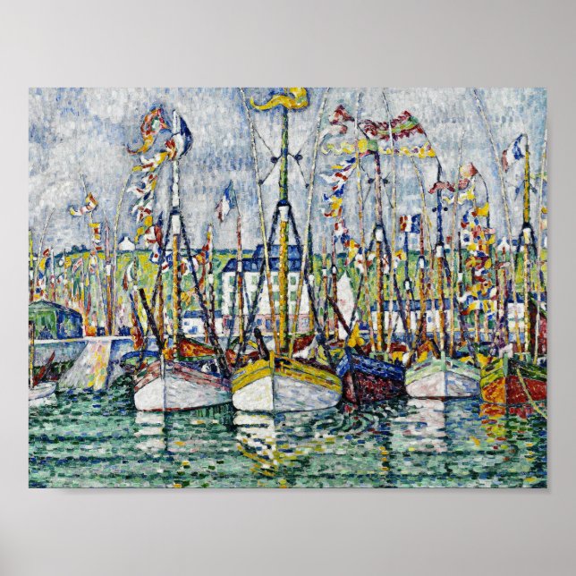 Paul Signac - Blessing Of The Tuna Fleet At Groix. Poster (Front)