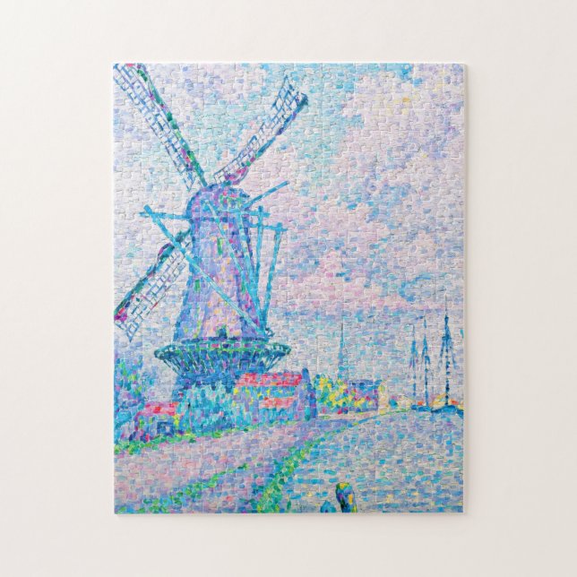 Paul Signac - Canal Of Overschie Jigsaw Puzzle (Vertical)