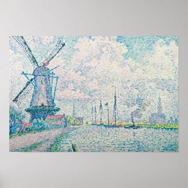 Paul Signac - Canal of Overschie Poster (Front)