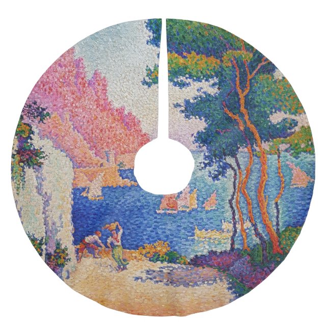 Paul Signac - Capo di Noli Brushed Polyester Tree Skirt (Front)