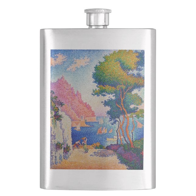 Paul Signac - Capo di Noli Hip Flask (Front)
