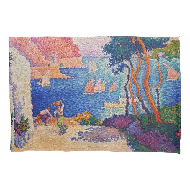 Paul Signac - Capo di Noli Pillowcase (Front)