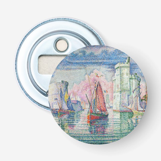 Paul Signac - Entrance of La Rochelle Harbour Bottle Opener (Front)