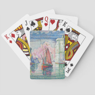 Paul Signac - Entrance of La Rochelle Harbour Playing Cards