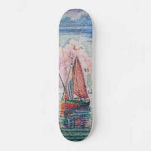 Paul Signac - Entrance of La Rochelle Harbour Skateboard