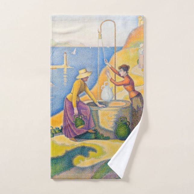 Paul Signac - Femmes dans le puits (Serviette à main)