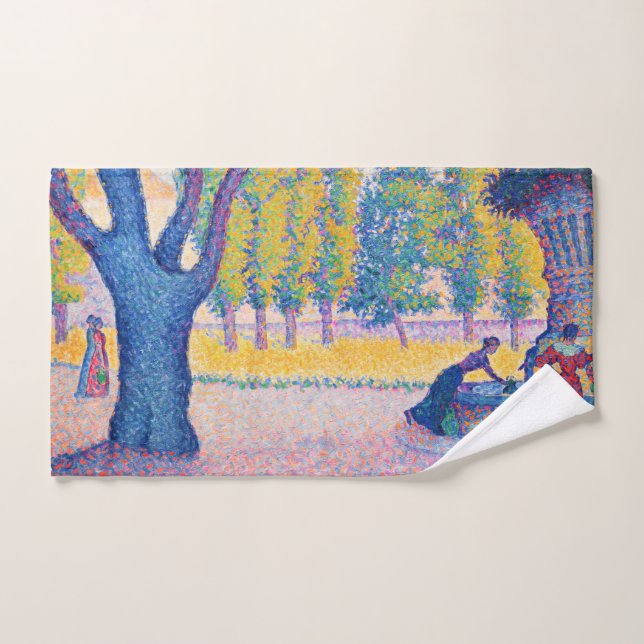 Paul Signac - Fontaine des Lices, Saint-Tropez (Serviette à main)