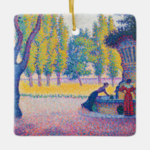 Paul Signac - Fountain des Lices, Saint-Tropez Ceramic Ornament