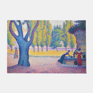Paul Signac - Fountain des Lices, Saint-Tropez Doormat