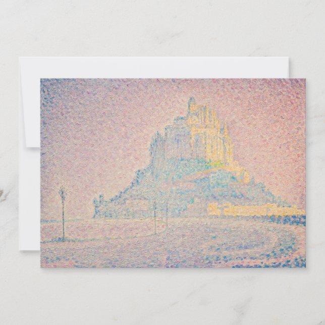Paul Signac - Mount Saint Michel Fog and Sun Invitation (Front)