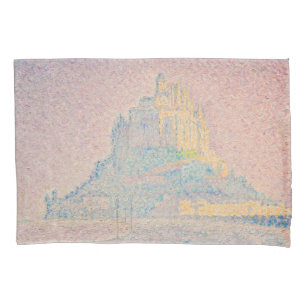 Paul Signac - Mount Saint Michel Fog and Sun Pillowcase