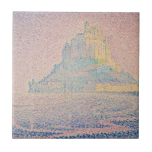 Paul Signac - Mount Saint Michel Fog and Sun Tile