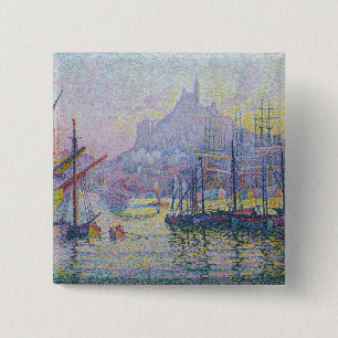 Paul Signac - Notre-Dame-de-la-Garde, Marseille 2 Inch Square Button