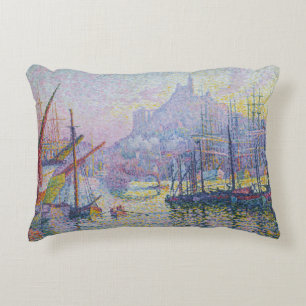 Paul Signac - Notre-Dame-de-la-Garde, Marseille Accent Pillow