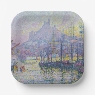 Paul Signac - Notre-Dame-de-la-Garde, Marseille Paper Plate