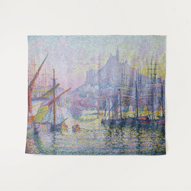 Paul Signac - Notre-Dame-de-la-Garde, Marseille Tapestry (Front (Horizontal))