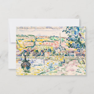 Paul Signac-Petit Andely-The River Bank 1920-1929  Card