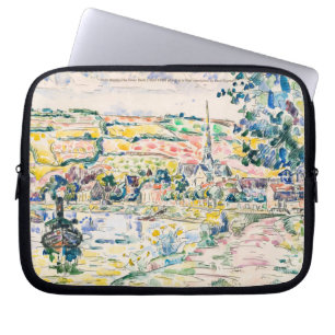 Paul Signac-Petit Andely-The River Bank 1920-1929  Laptop Sleeve