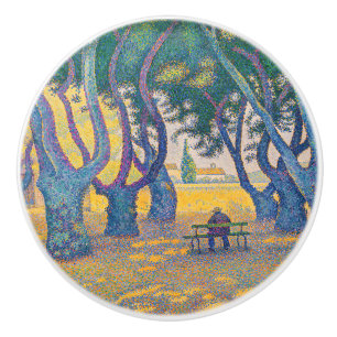 Paul Signac - Place des Lices, Saint-Tropez Ceramic Knob