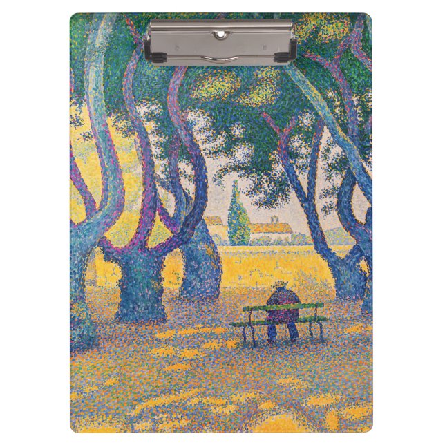 Paul Signac - Place des Lices, Saint-Tropez Clipboard (Front)
