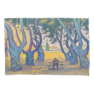 Paul Signac - Place des Lices, Saint-Tropez Pillowcase