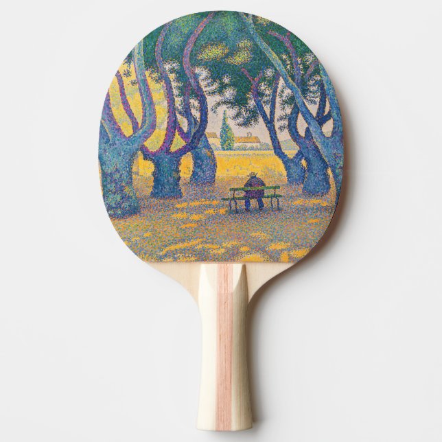 Paul Signac - Place des Lices, Saint-Tropez Ping Pong Paddle (Front)