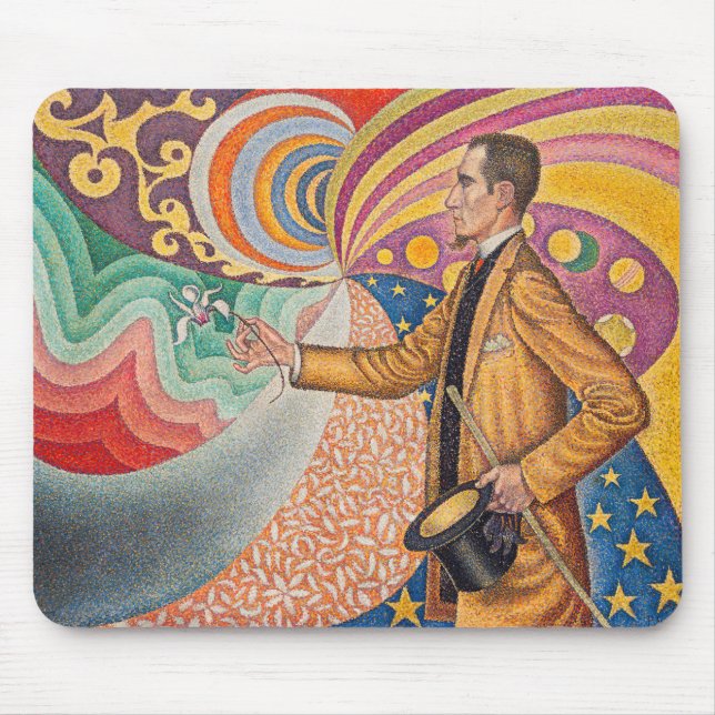 Paul Signac - Portrait of M Felix Feneon, Opus 217 Mouse Pad (Front)