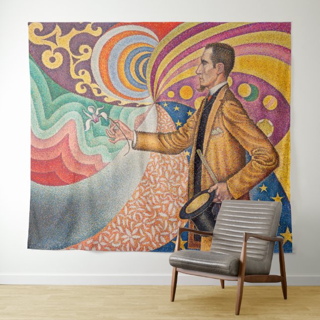Paul Signac - Portrait of M Felix Feneon, Opus 217 Tapestry (In Situ (Horizontal))