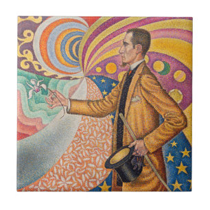 Paul Signac - Portrait of M Felix Feneon, Opus 217 Tile