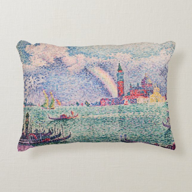 Paul Signac - Rainbow, Venice Accent Pillow (Front)