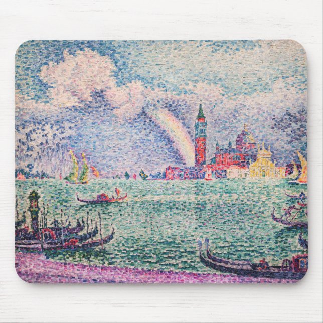 Paul Signac - Rainbow, Venice Mouse Pad (Front)