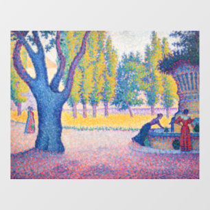 Paul Signac - Saint-Tropez, Fontaine des Lices Window Cling