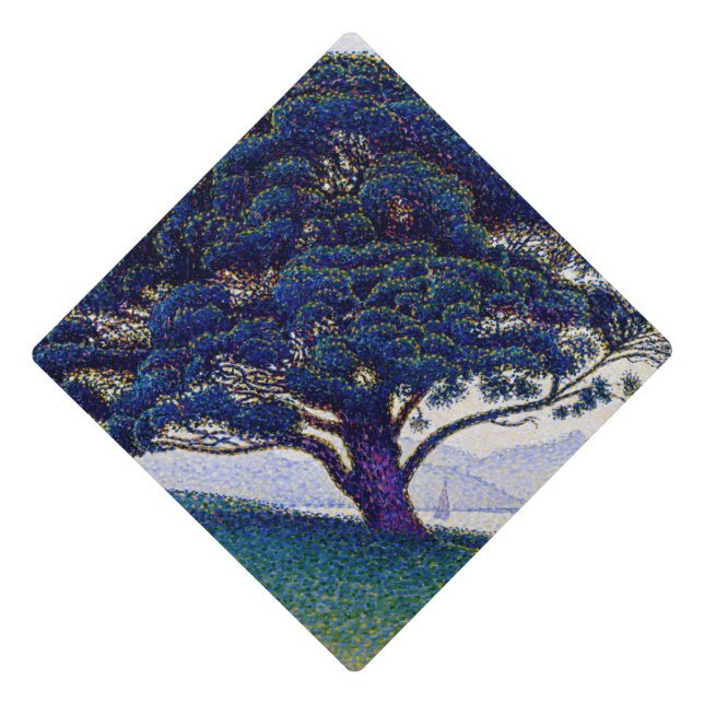 Paul Signac - The Bonaventure Pine Graduation Cap Topper (Front)
