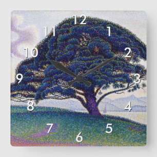Paul Signac - The Bonaventure Pine Square Wall Clock