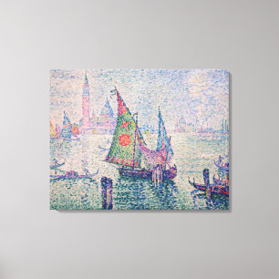Paul Signac - The Green Sail Canvas Print