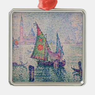 Paul Signac - The Green Sail Metal Ornament