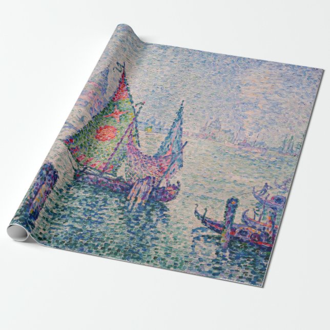 Paul Signac - The Green Sail Wrapping Paper (Unrolled)
