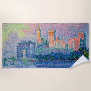 Paul Signac - The Papal Palace, Avignon Beach Towel