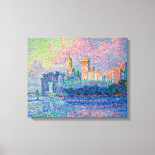 Paul Signac - The Papal Palace, Avignon Canvas Print
