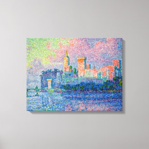 Paul Signac - The Papal Palace, Avignon Canvas Print